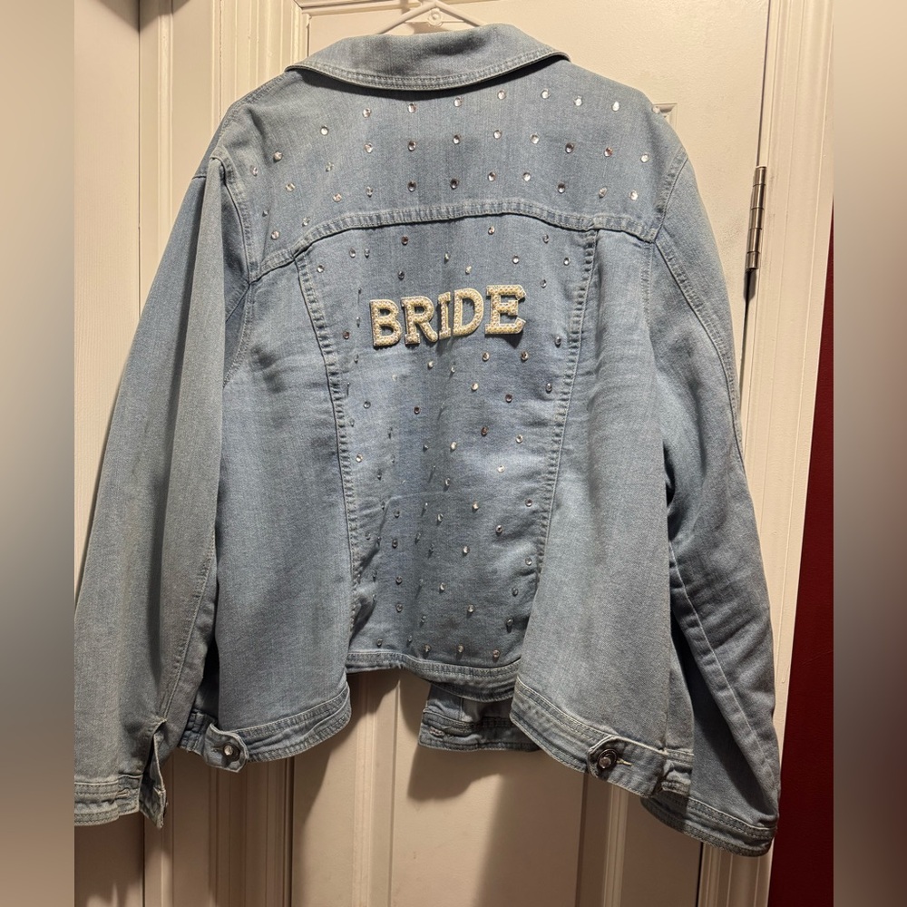 Custom decorated “Bride” jacket - Picture 2 of 2